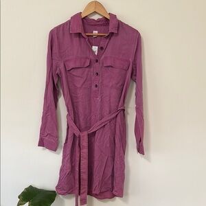 GAP Rose-Mauve Button-Up Shirt